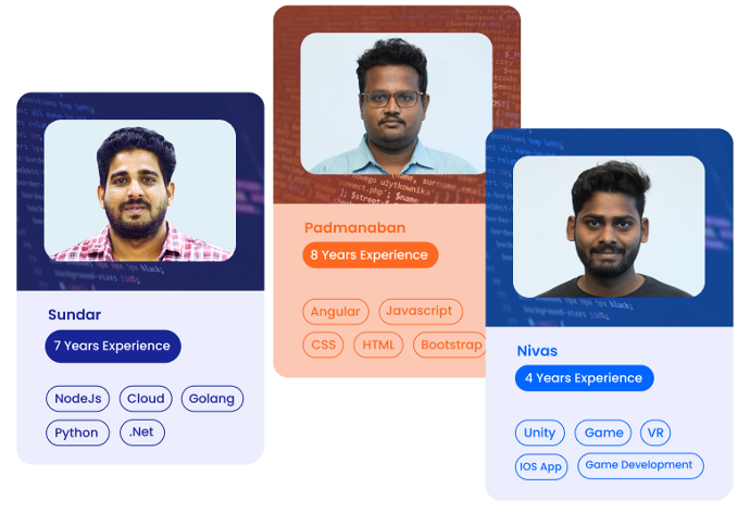 Experienced developers Hire experienced developers